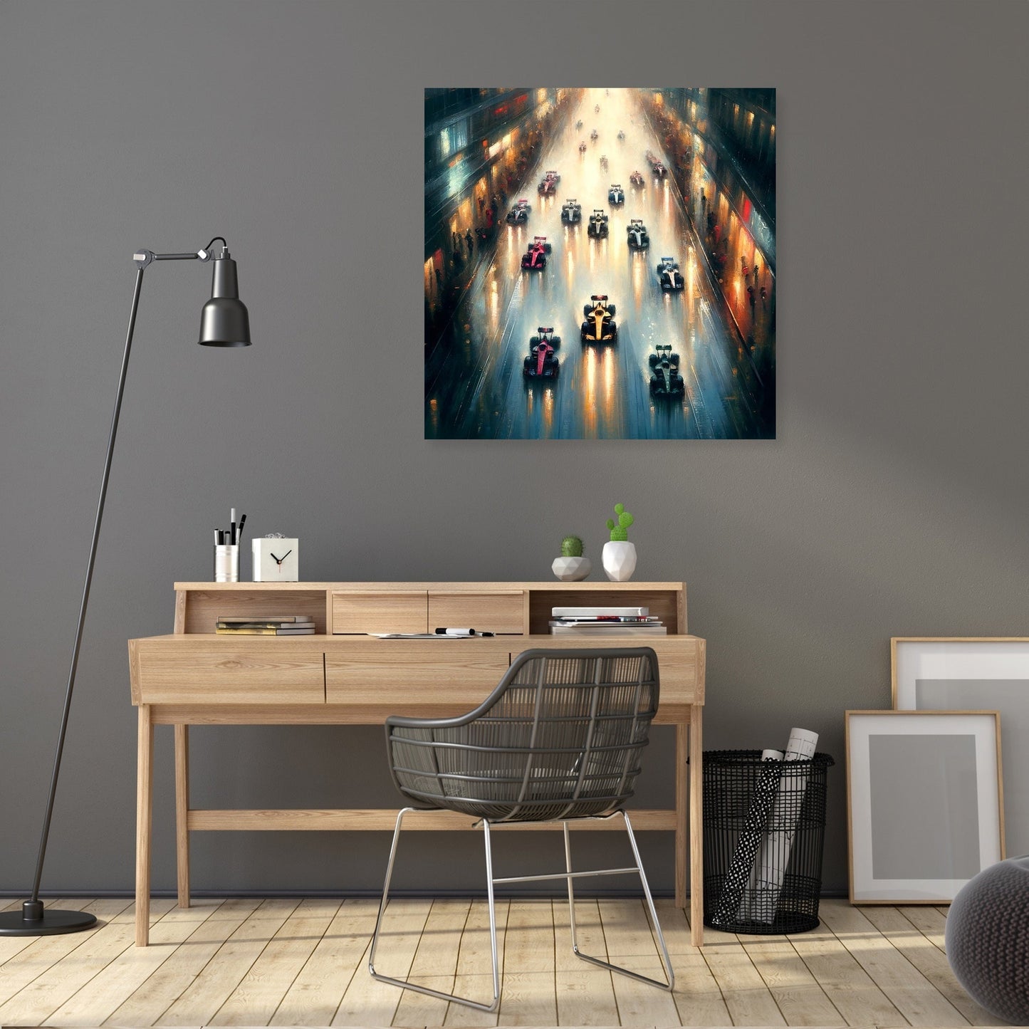 Rainy City Racer Canvas