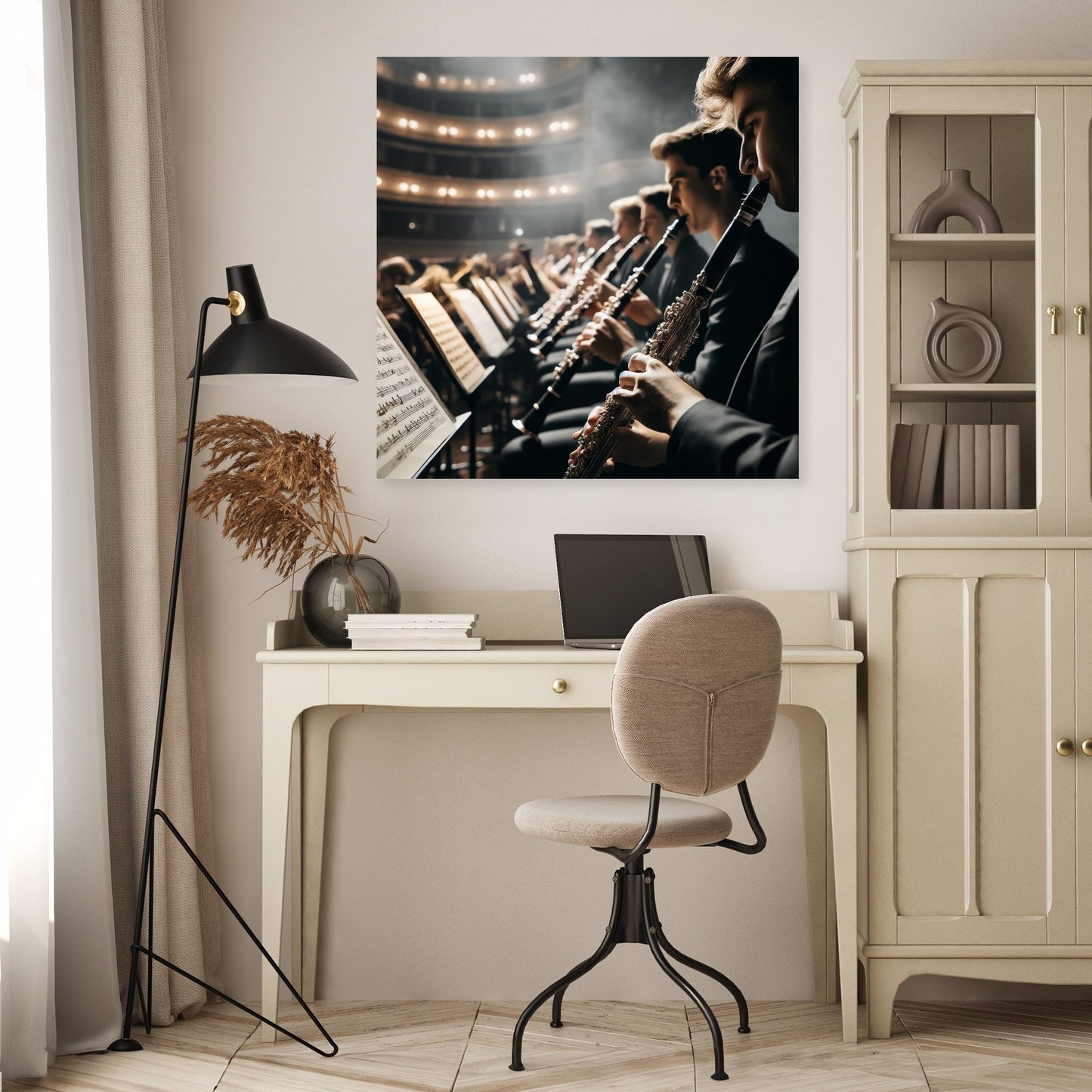 Orchestral Diagonals Canvas