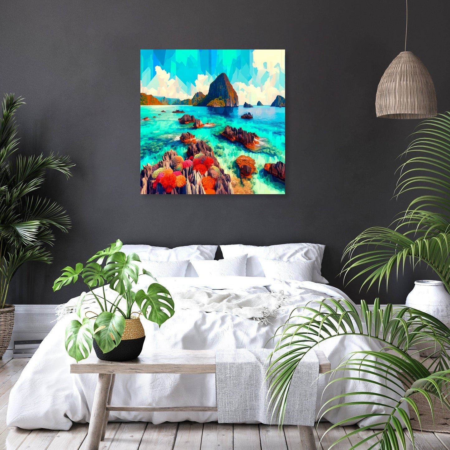 Coral Reef Vibrance Canvas