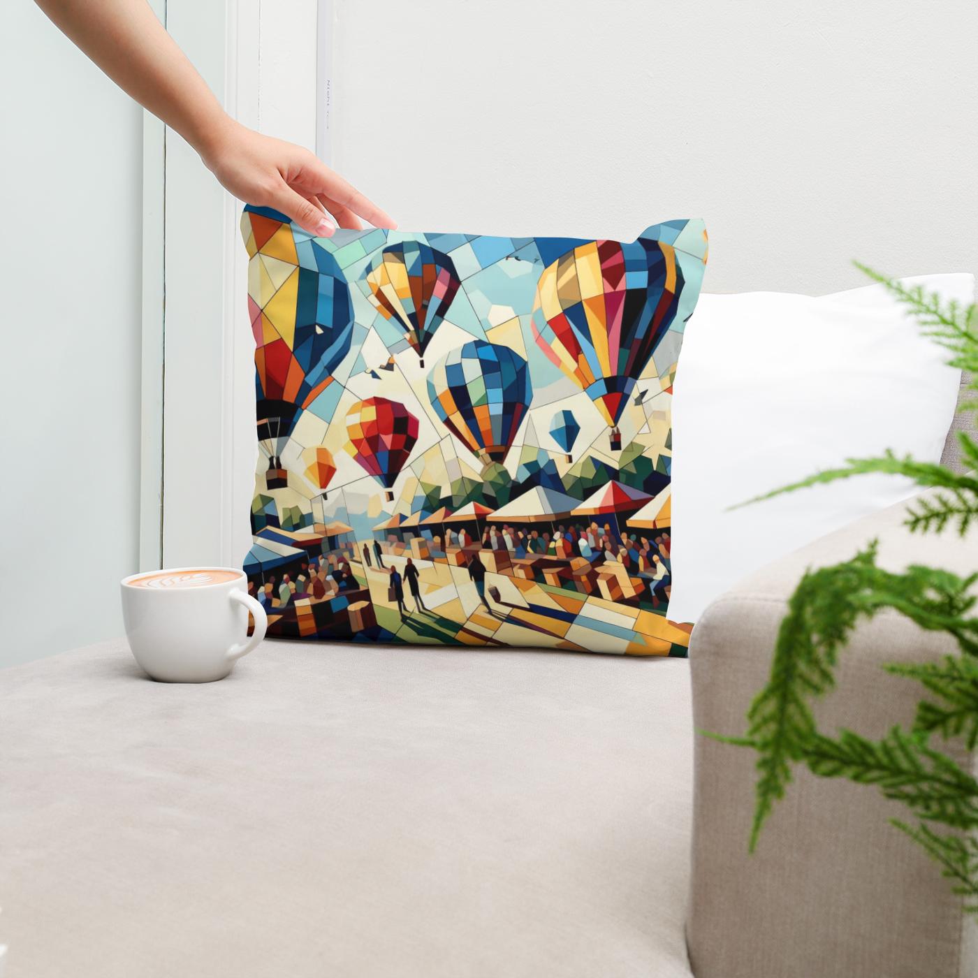 Festival of Shapes Cotton Cushion