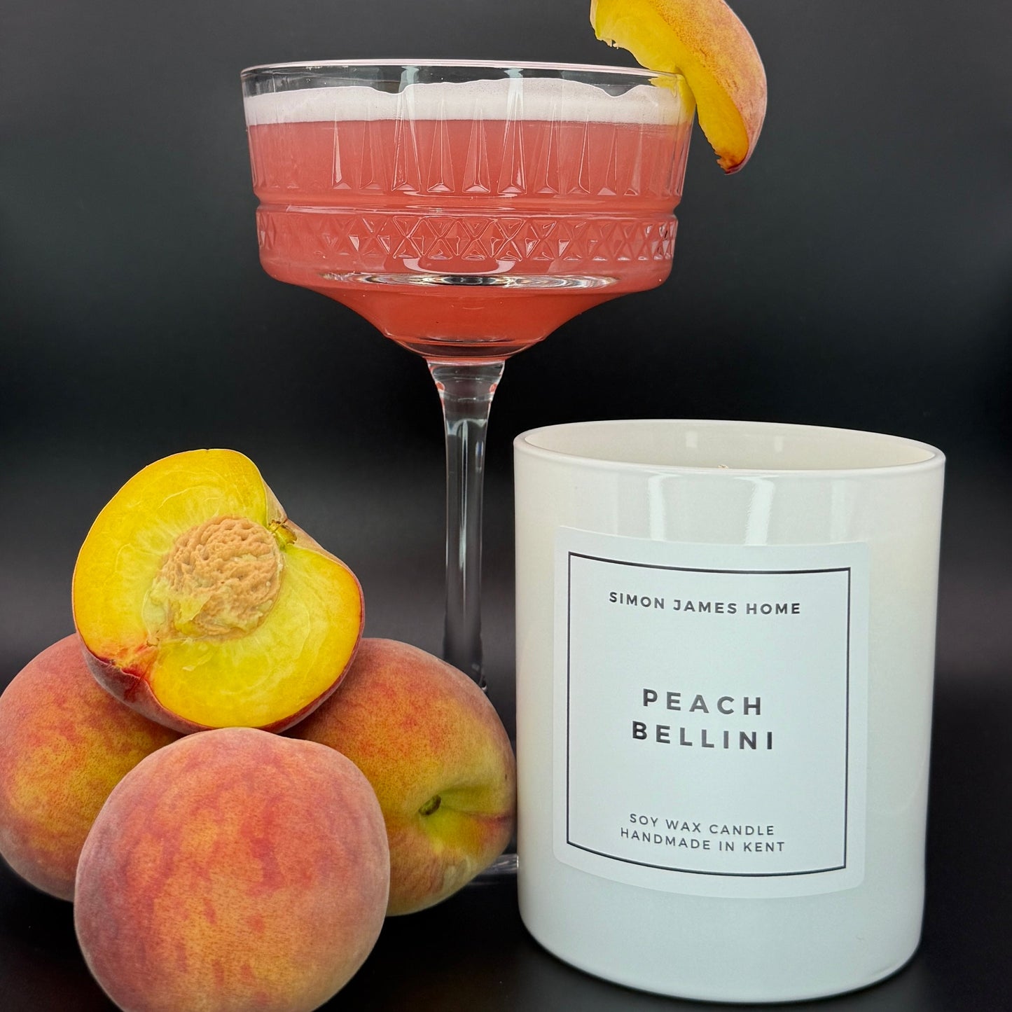 Peach Bellini Handmade Soy Wax Candle