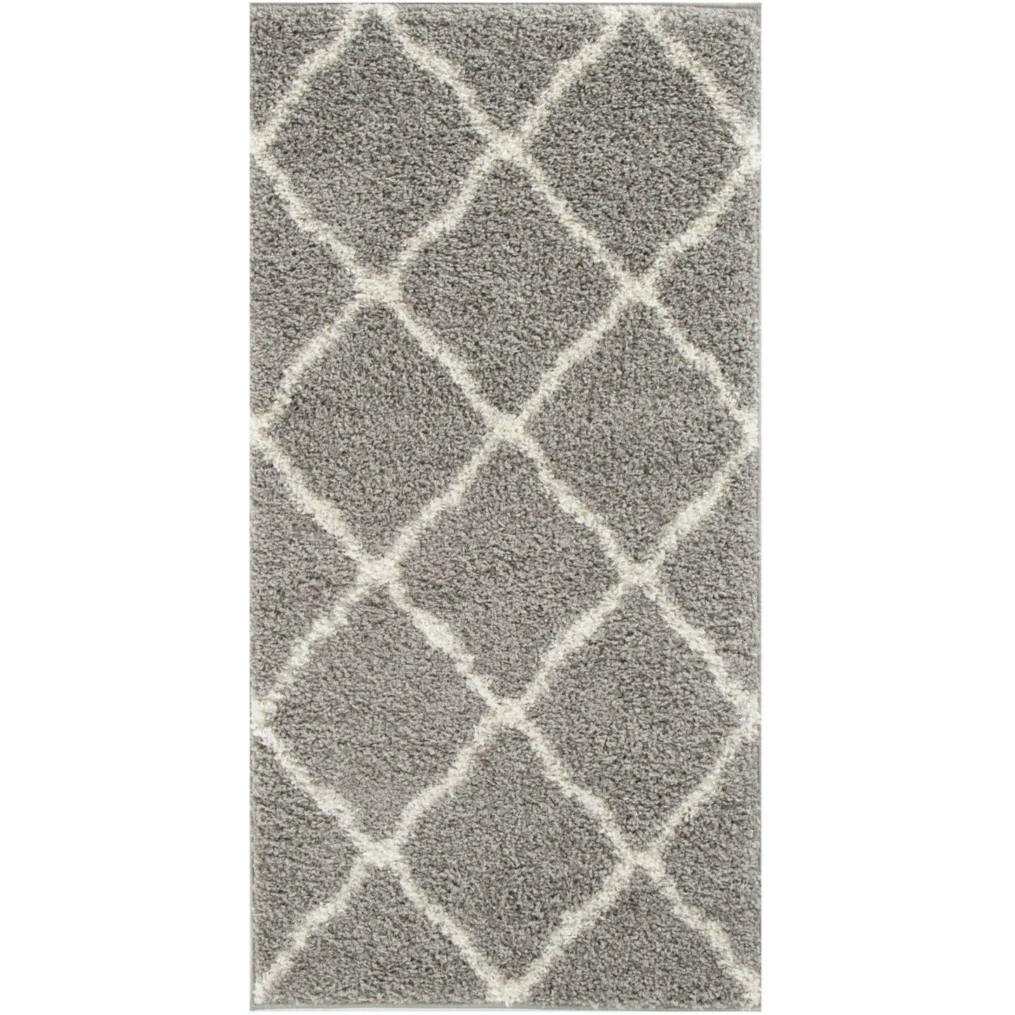Moroccan Grey Shaggy Rug | 710