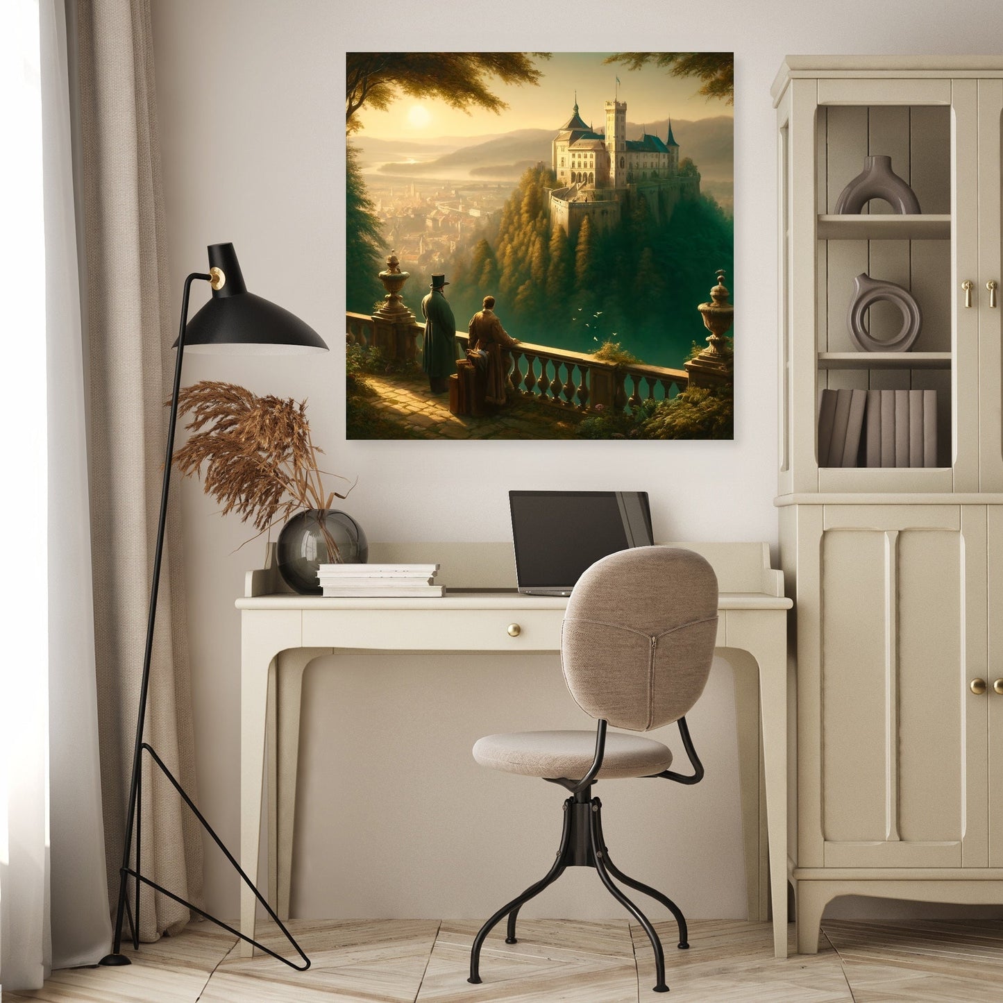 Morning Majesty at Ljubljana Castle Canvas