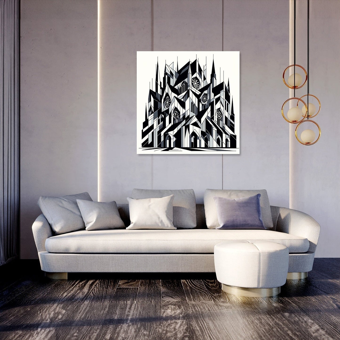 Fragmented Gothic Canvas
