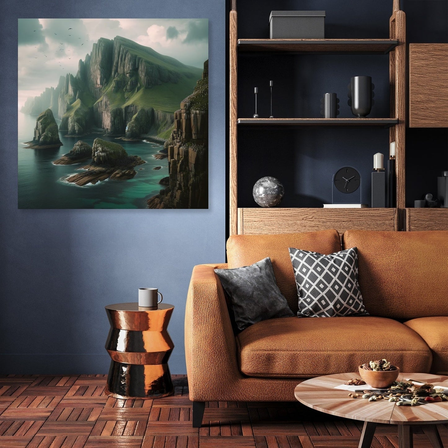 Coastal Cliff Serenity Canvas