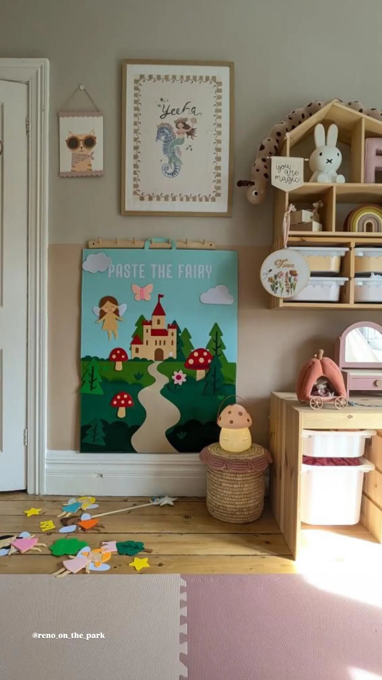 Back in stock: Paste The Mermaid Felt Play Board-Magical Dress up activity for girls