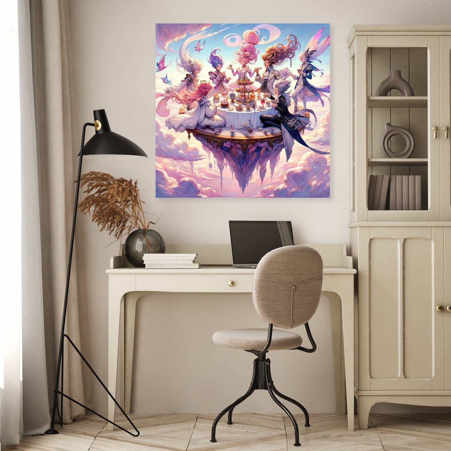 Sky High Tea Party Canvas