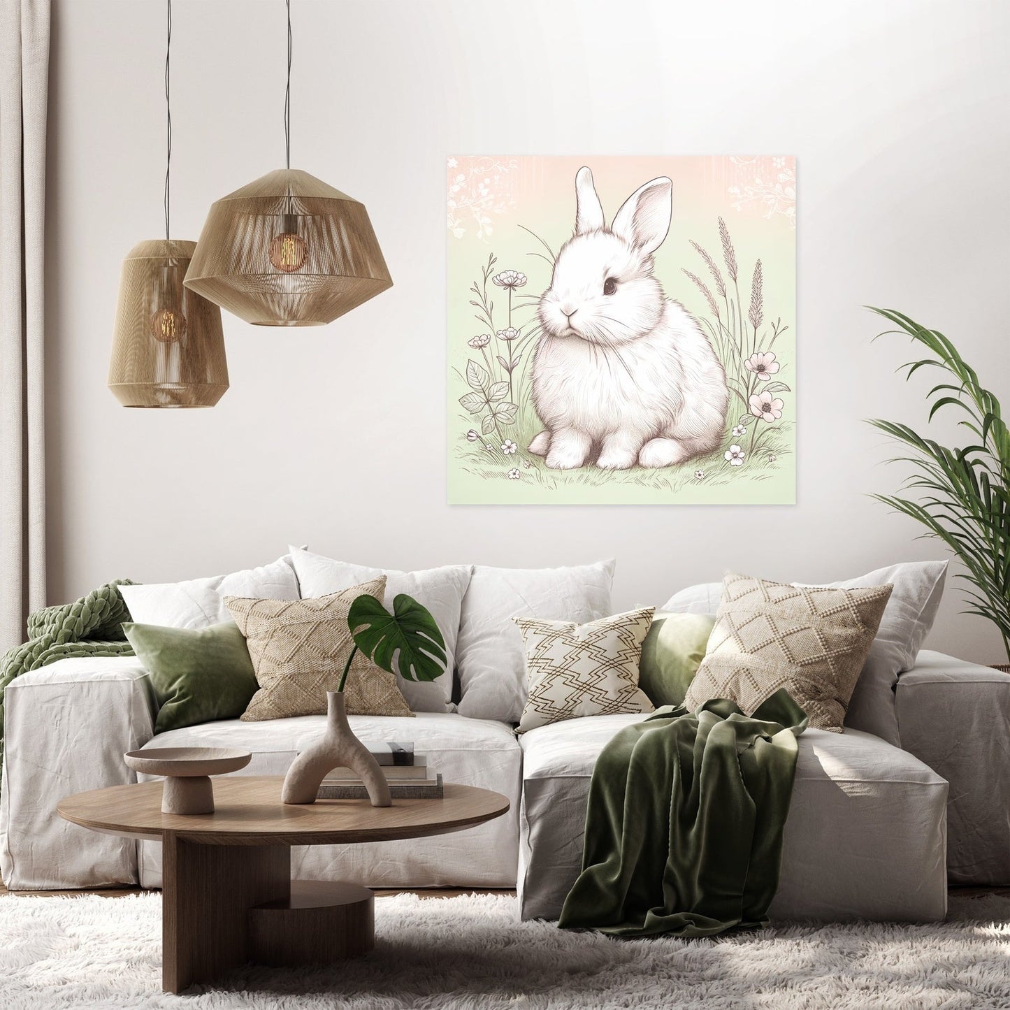 Meadow Rabbit Canvas