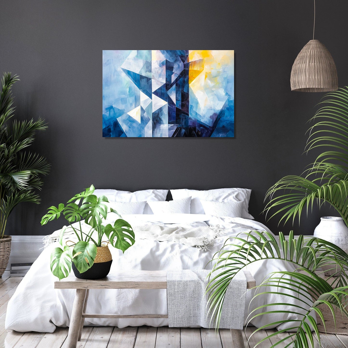 Geometric Tower Canvas