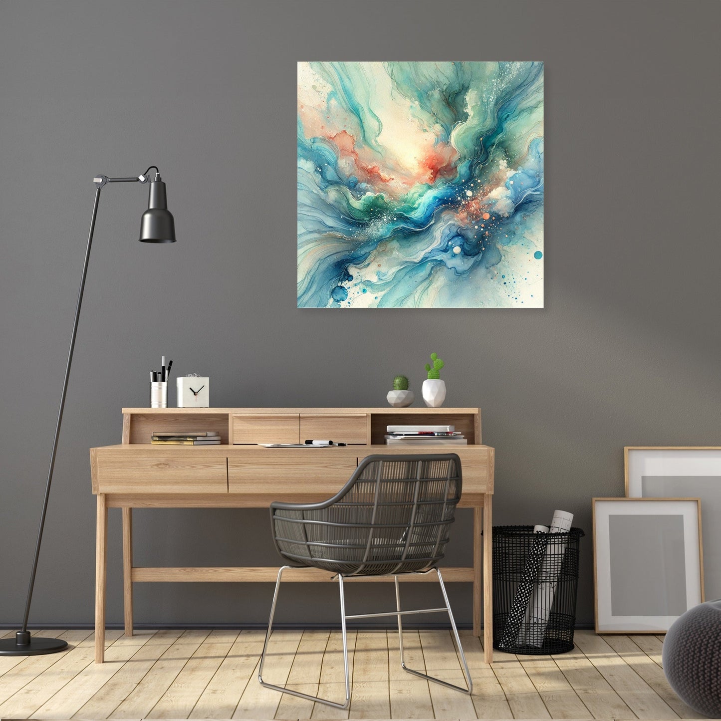 Oceanic Dream Swirl Canvas