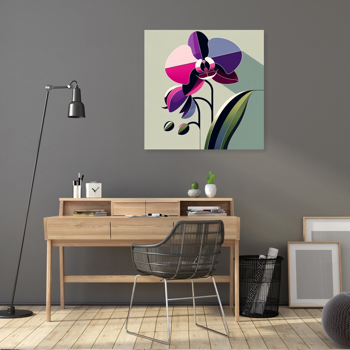 Modern Orchid Elegance Canvas