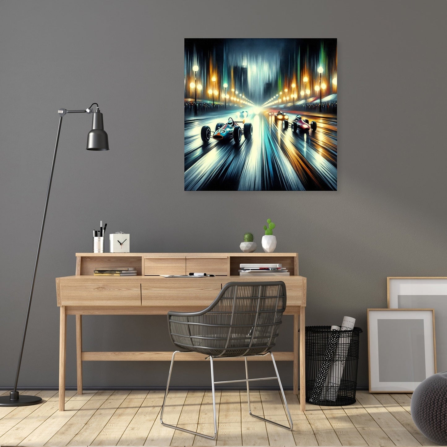 Nighttime Street Racer Canvas