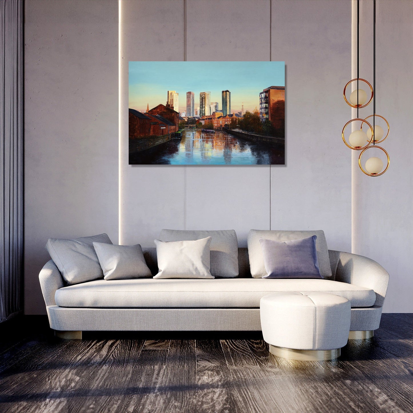 Leeds Evening Reflections Canvas