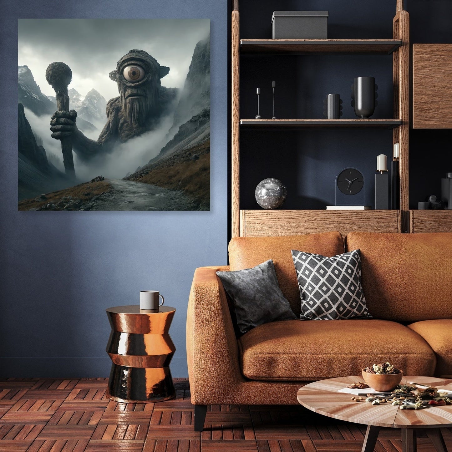 Guardian Cyclops of the Misty Pass Canvas