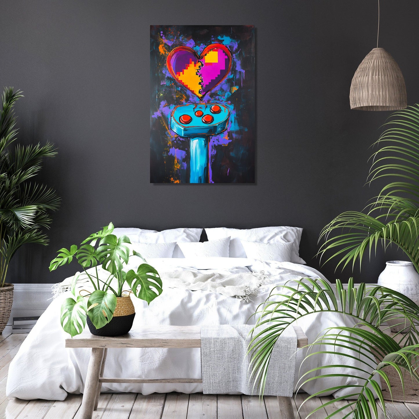 Joystick Heartbreak Canvas