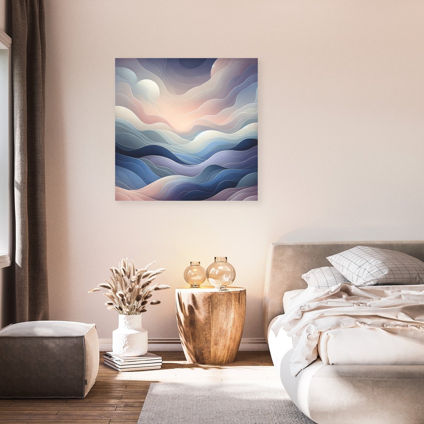 Evening Calm Abstract Canvas