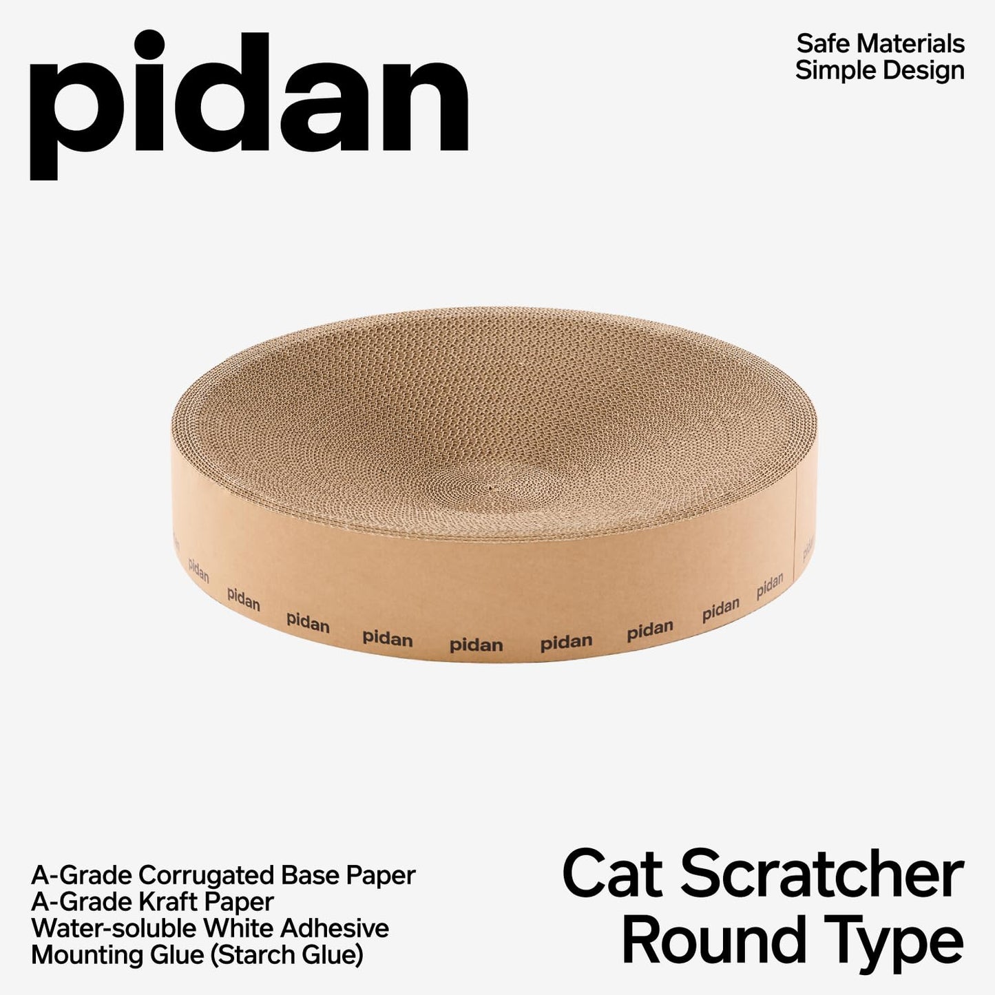 pidan Round Cardboard Cat Scratcher Cardboard