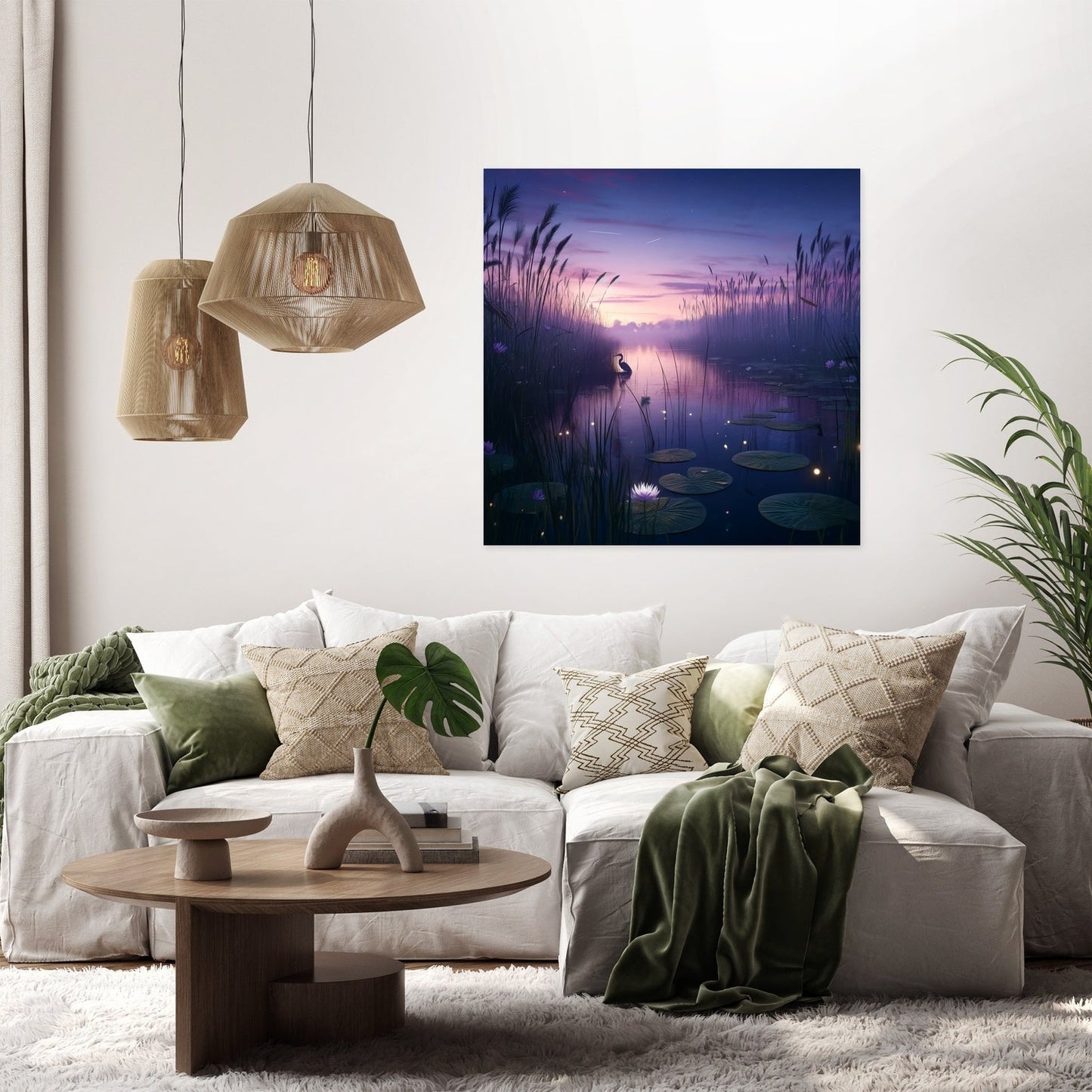 Twilight Wetland Canvas