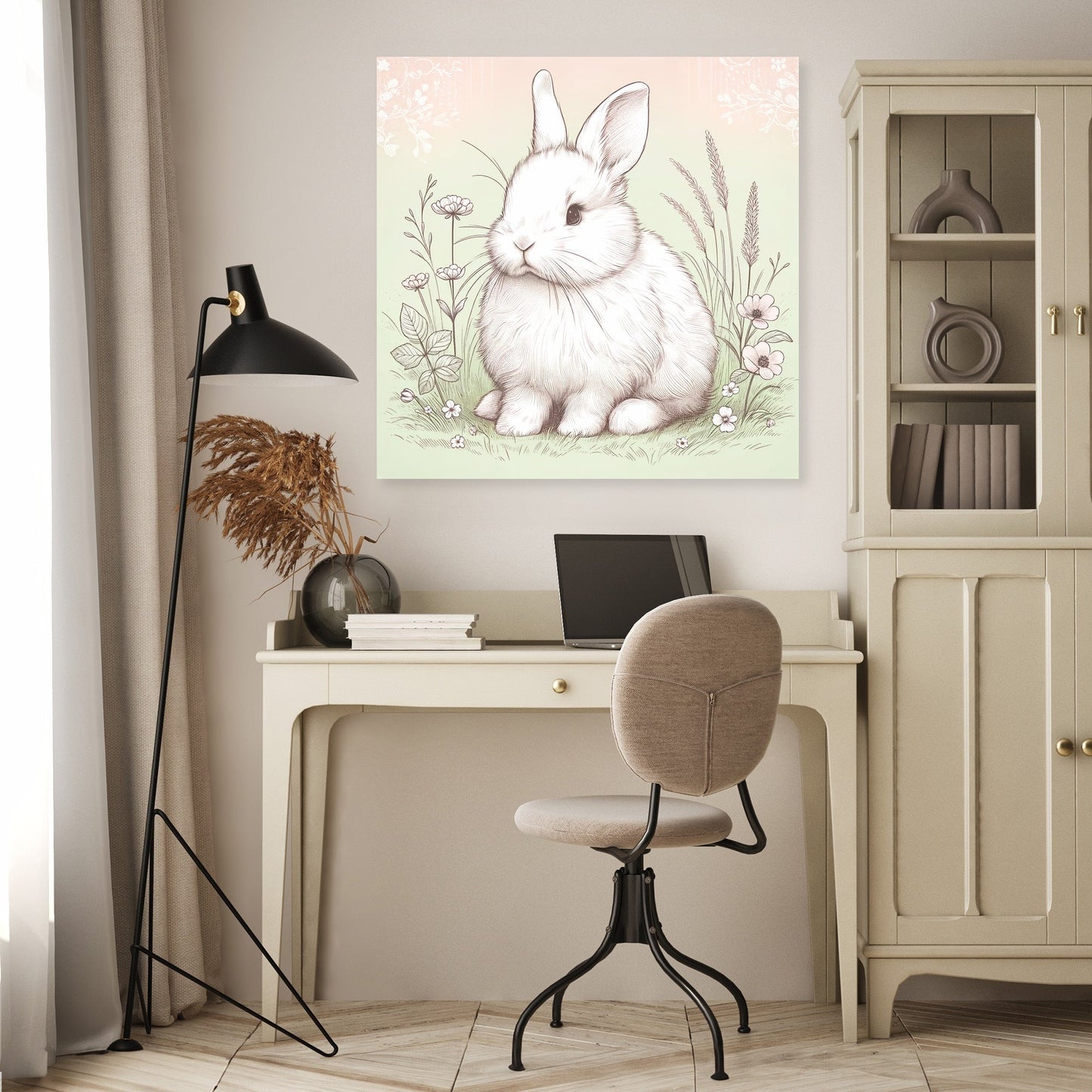 Meadow Rabbit Canvas