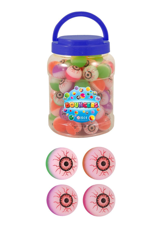 Evil Eye Bouncy Ball (3.3cm) 4 Assorted Colours (single)