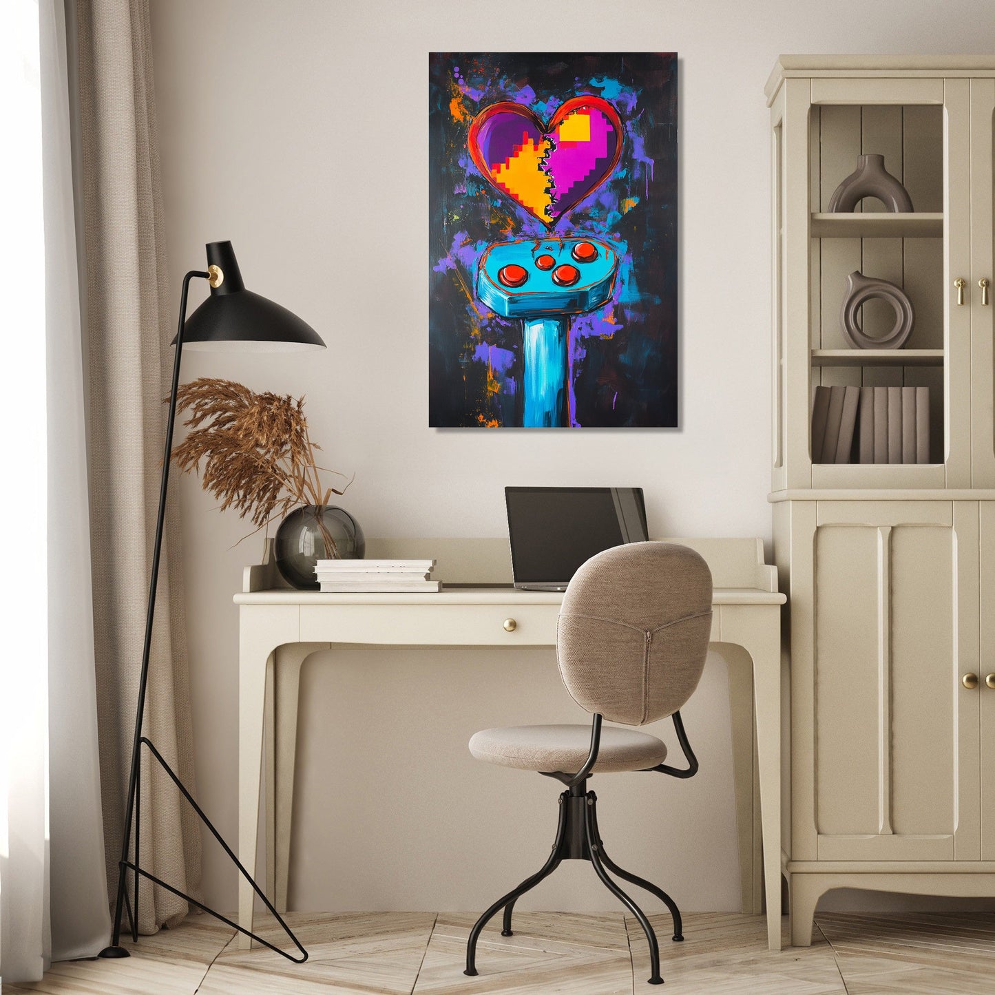 Joystick Heartbreak Canvas