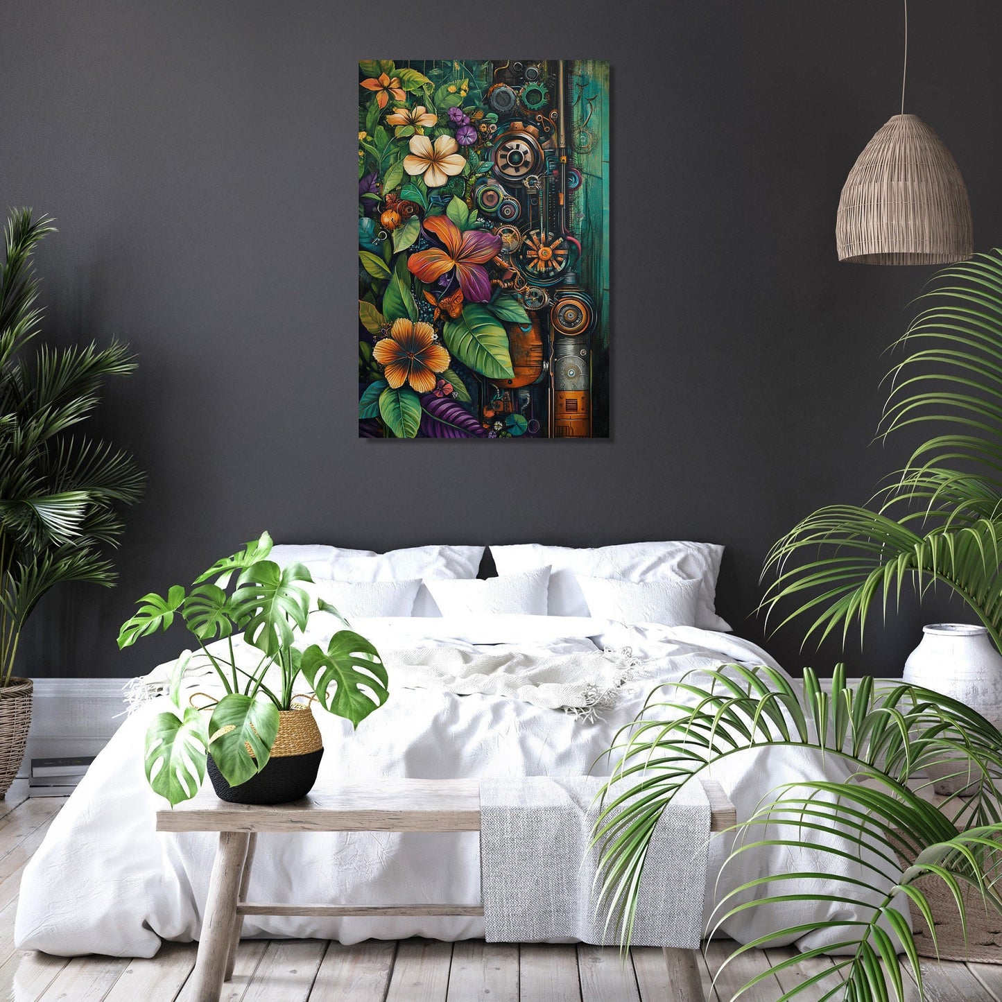 Nature-Machine Harmony Canvas