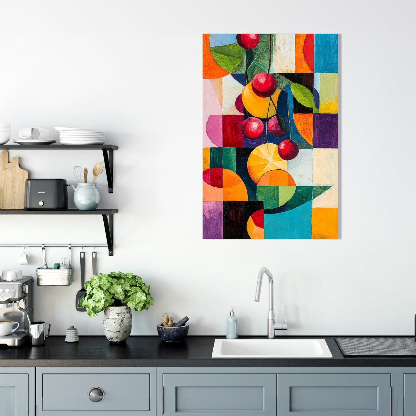 Fruity Geometry Canvas