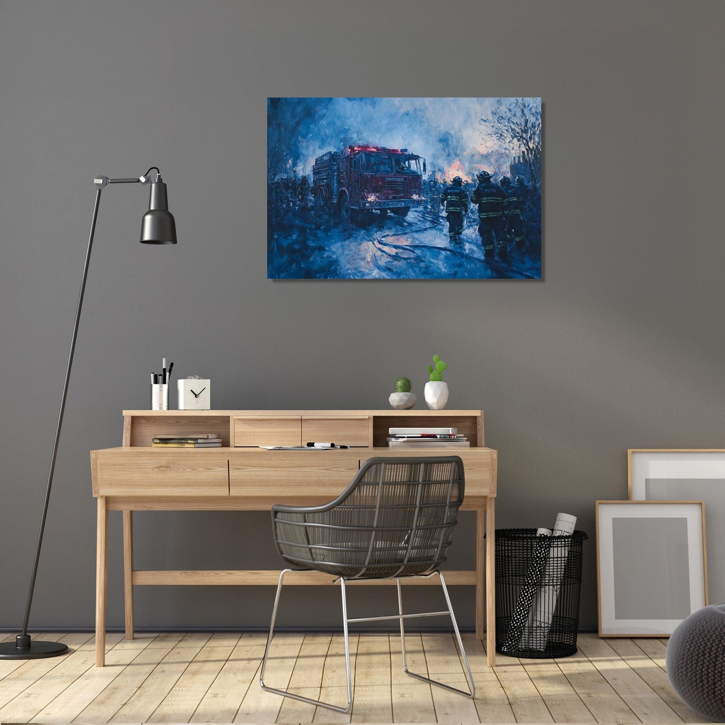 Twilight Fire Service Canvas