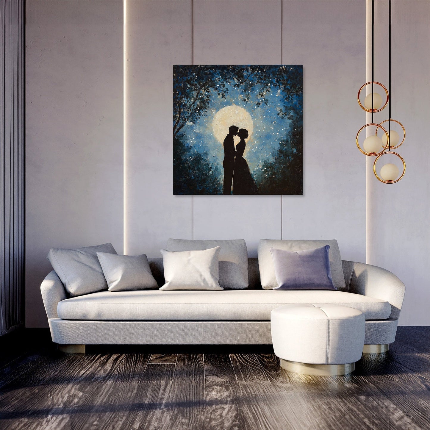 Star-Kissed Affection Canvas