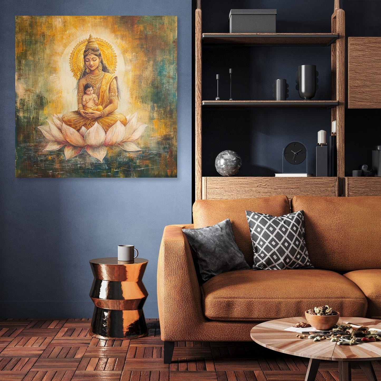 Parvati's Golden Embrace Canvas