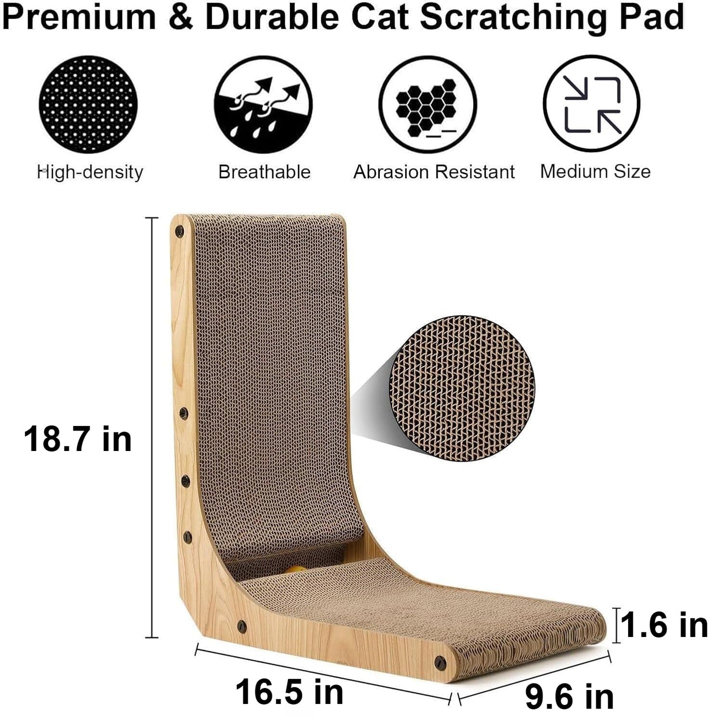 FUKUMARU Cat Scratcher, Small L Shape