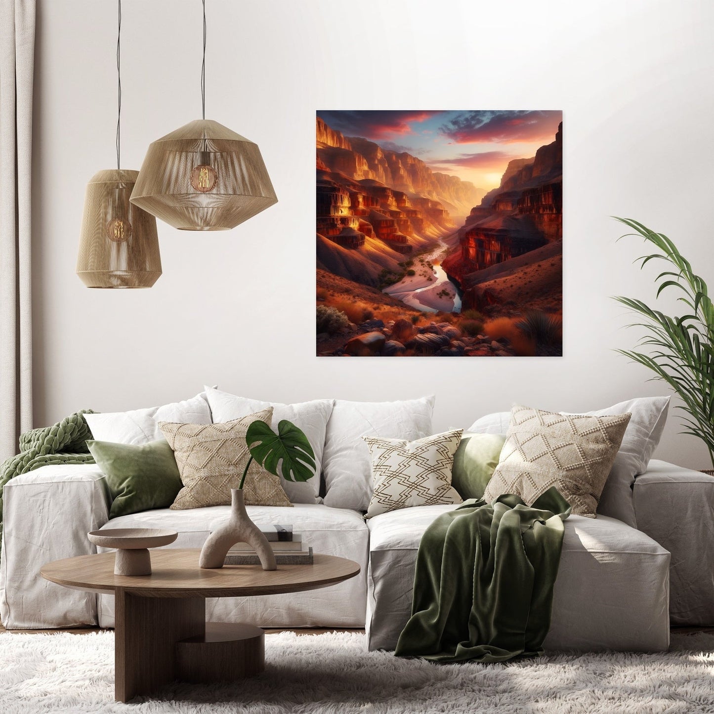 Golden Canyon Majesty Canvas