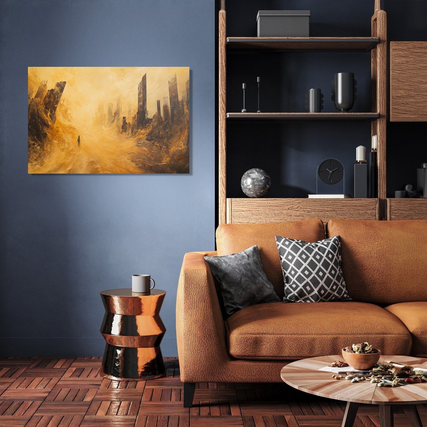 Sandstorm Silhouette Canvas