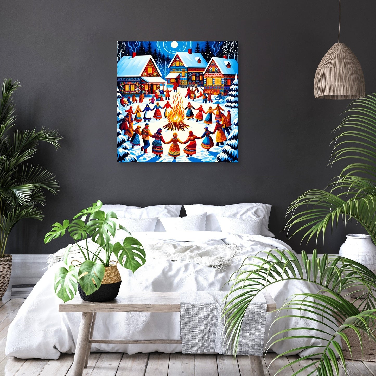 Winter Festival Warmth Canvas