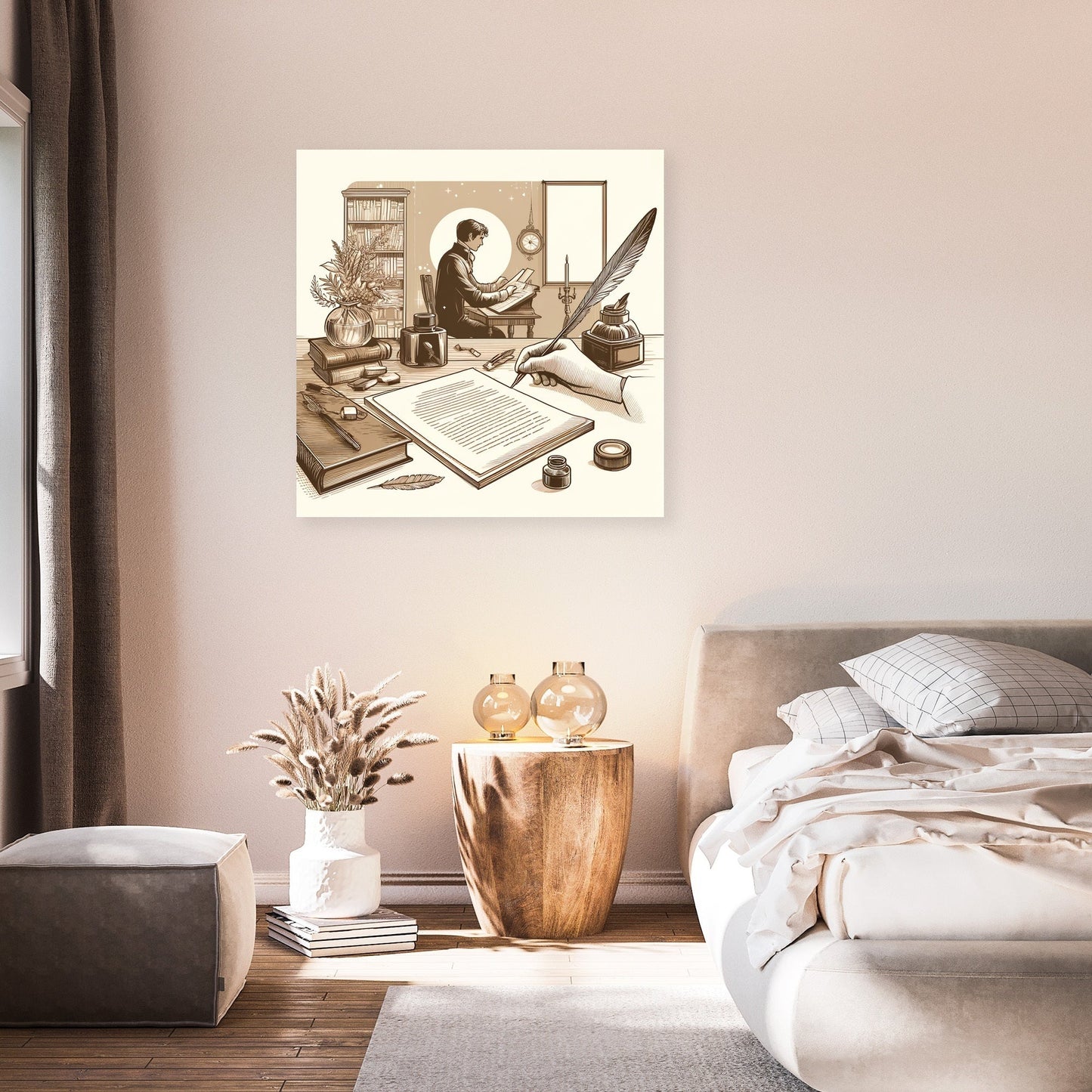 Nostalgic Poet Canvas