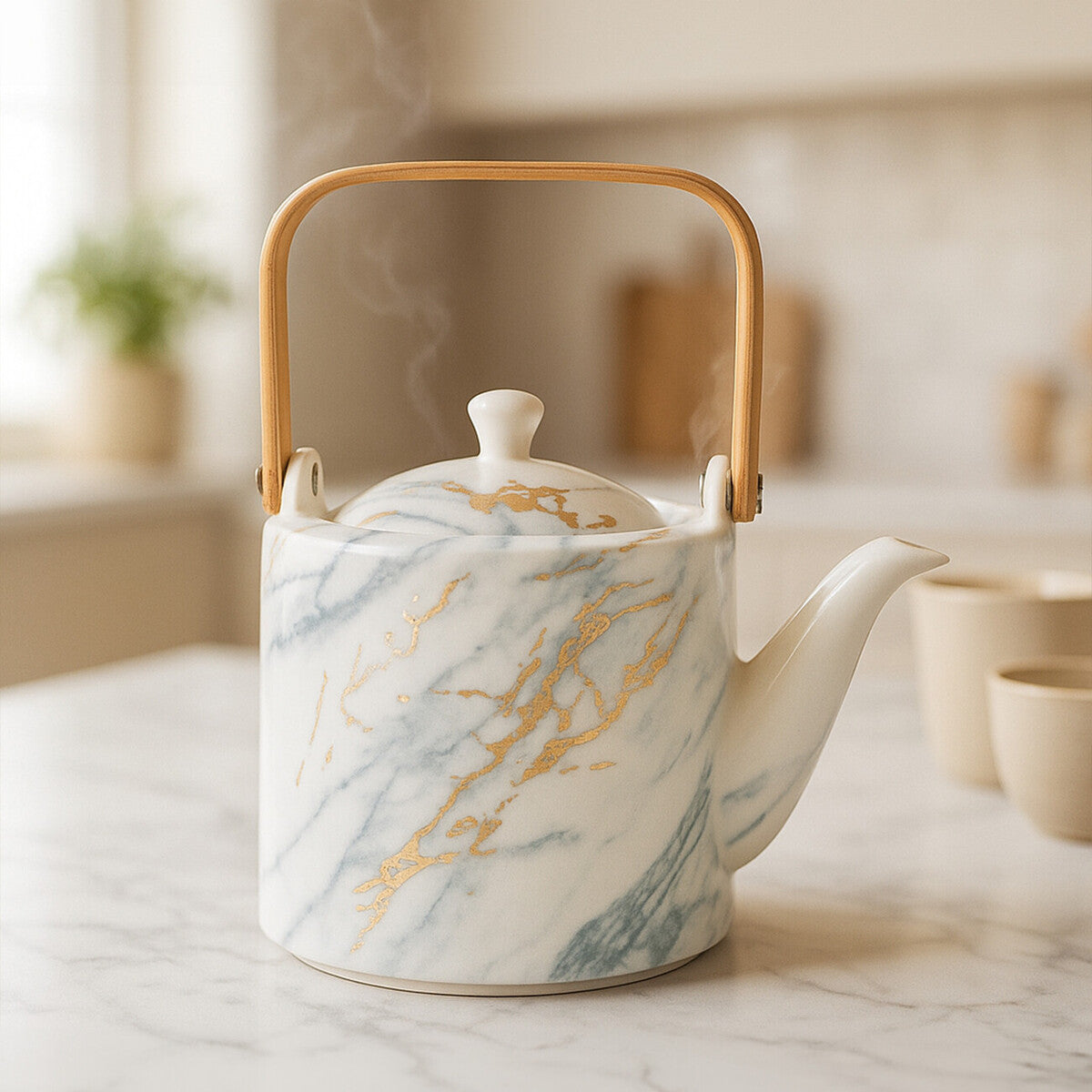 Marble Luxe Teapot