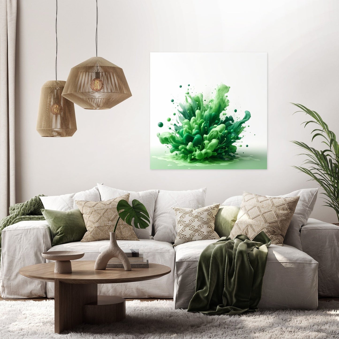 Green Tranquility Canvas