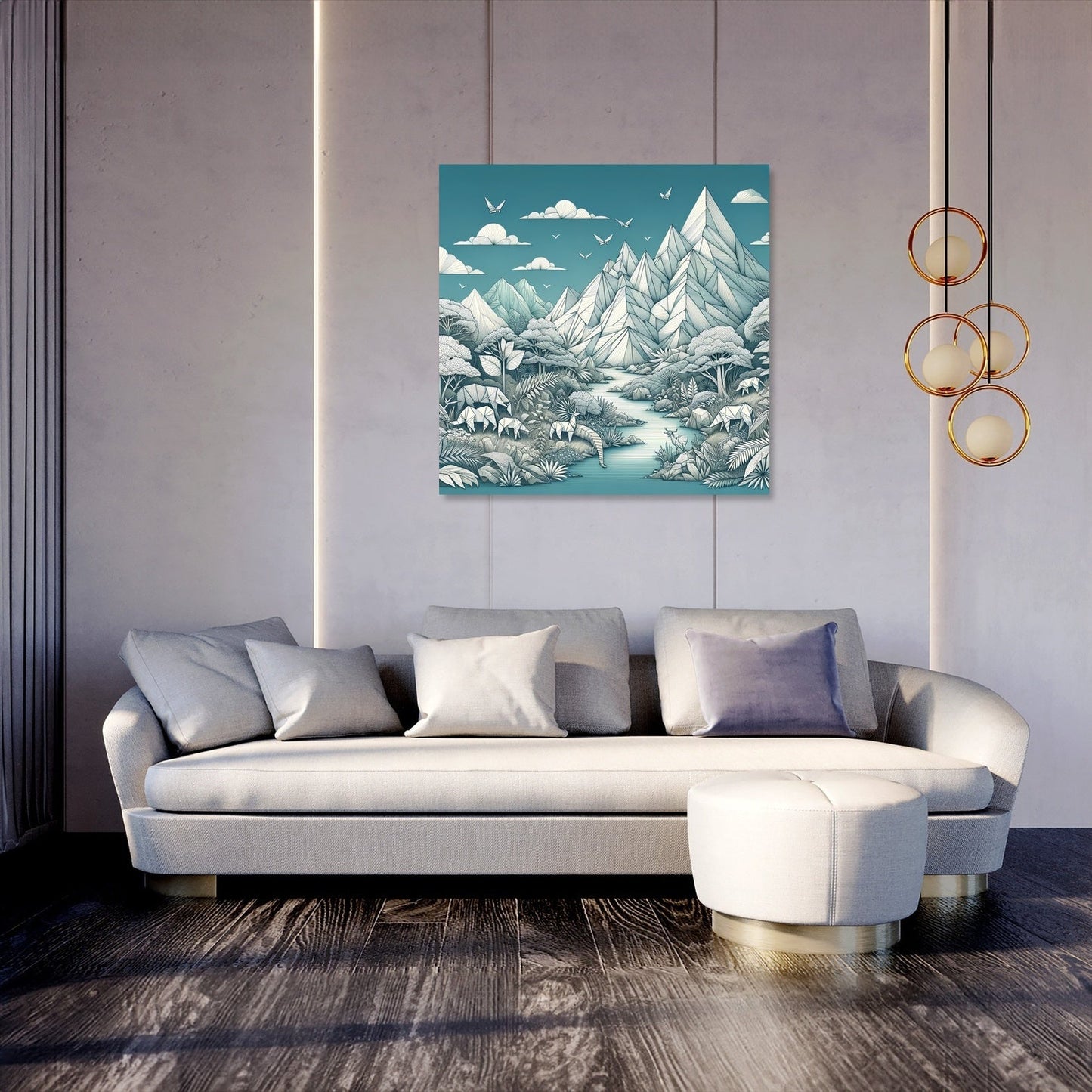Paper Wilderness Panorama Canvas