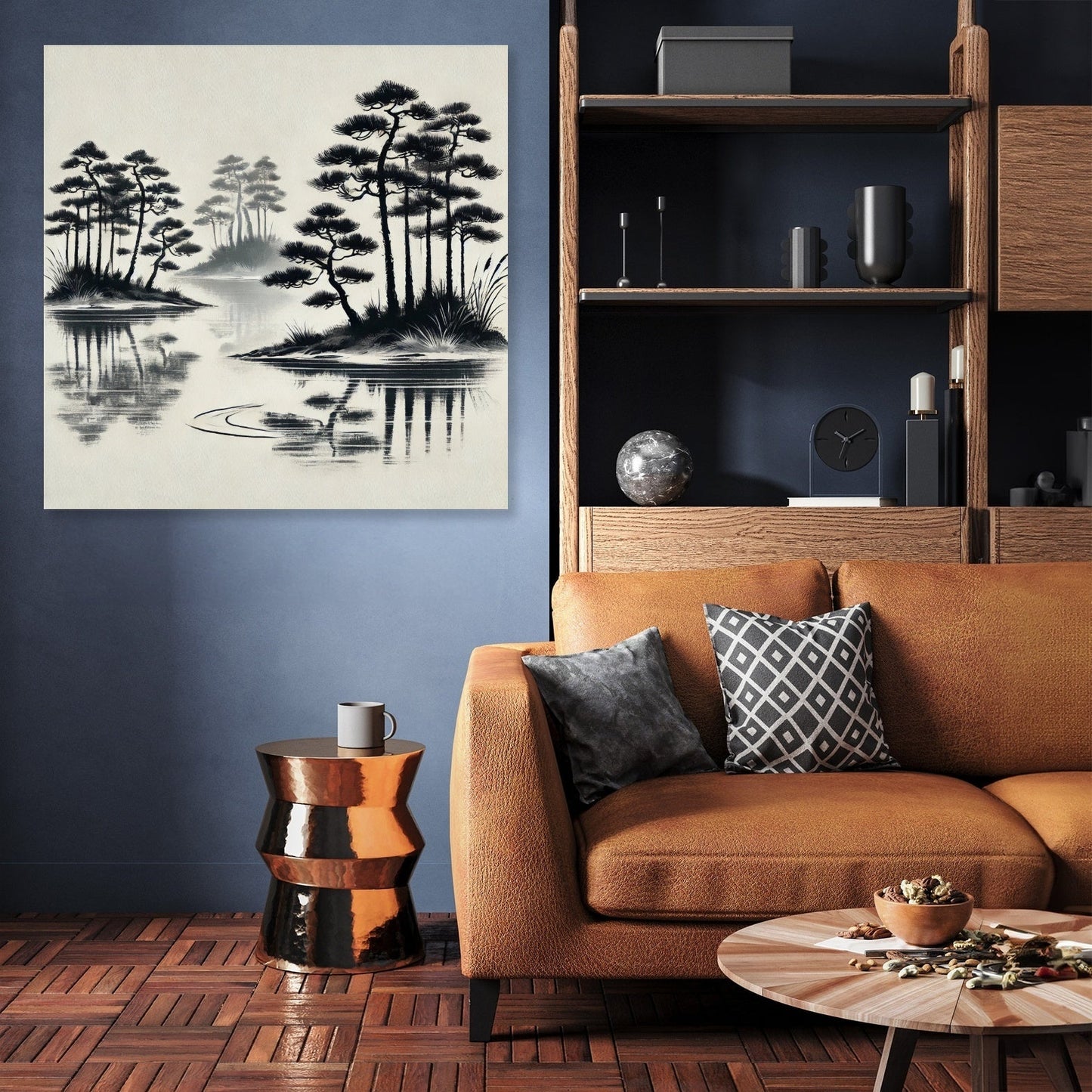 Sumi-e Tranquility Canvas