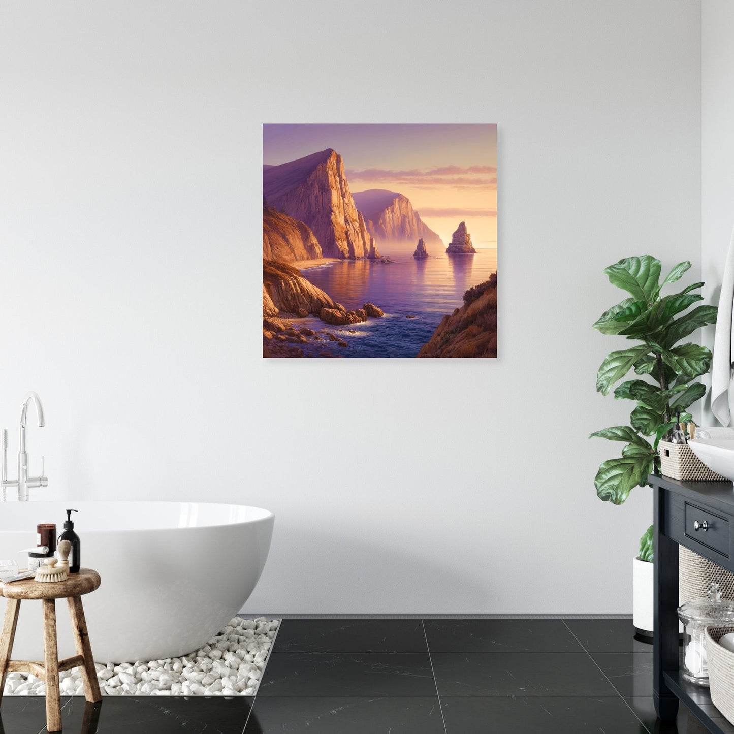 Dawn Cliffs Canvas