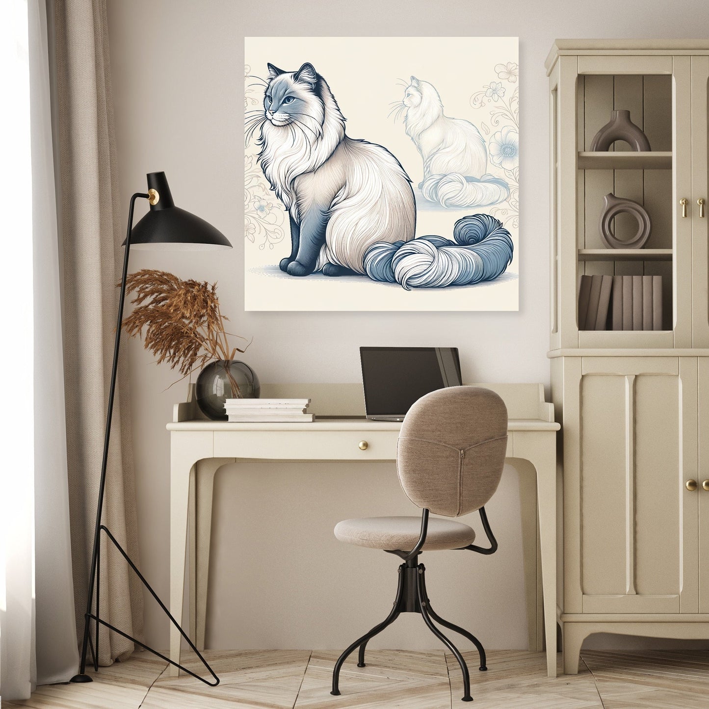 Graceful Feline Canvas