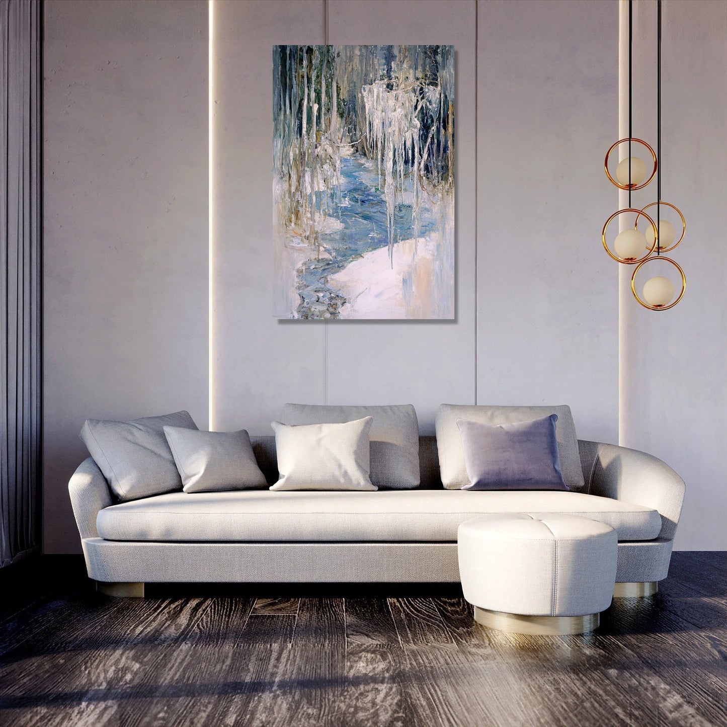 Frozen River Canvas