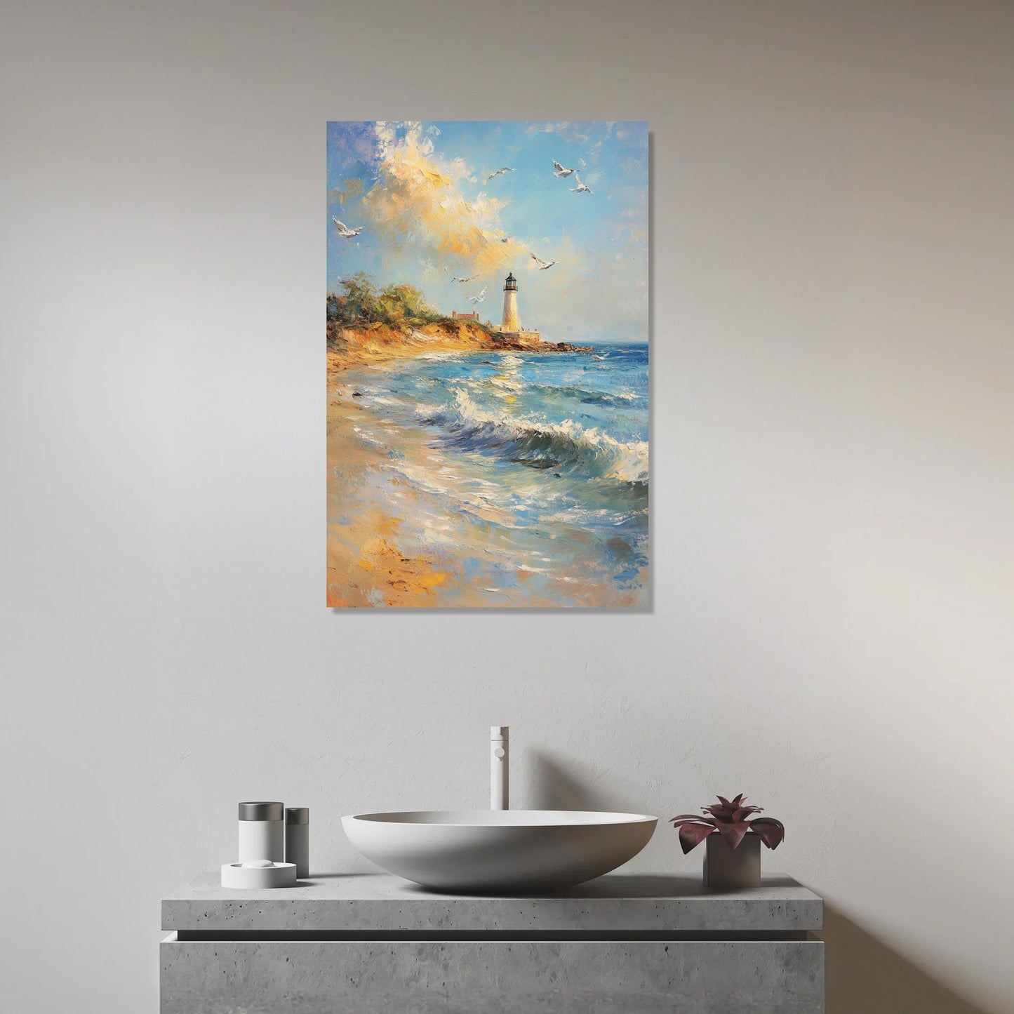 Tranquil Seaside Memories Canvas