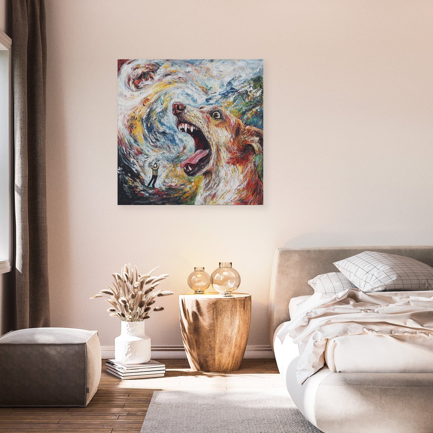 Barking Dog Canvas
