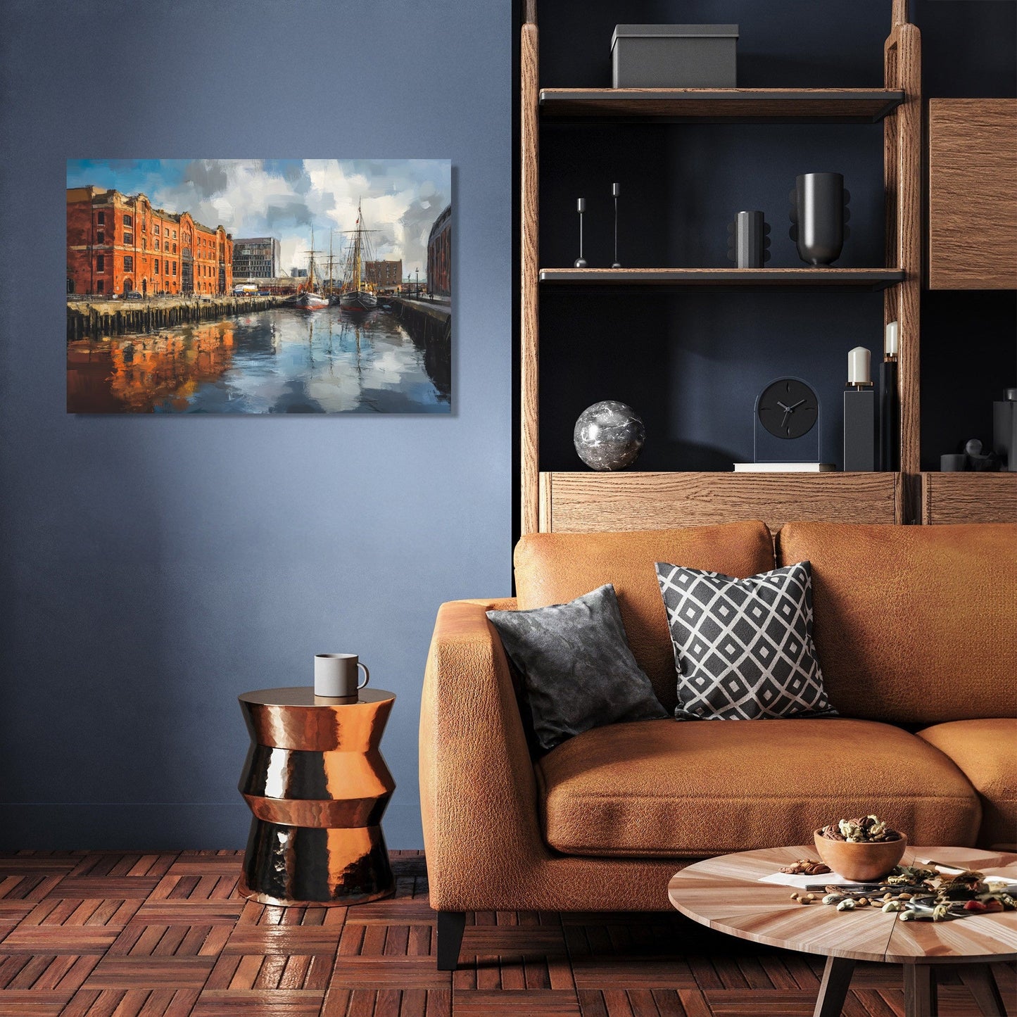 Liverpool Port Reflections Canvas