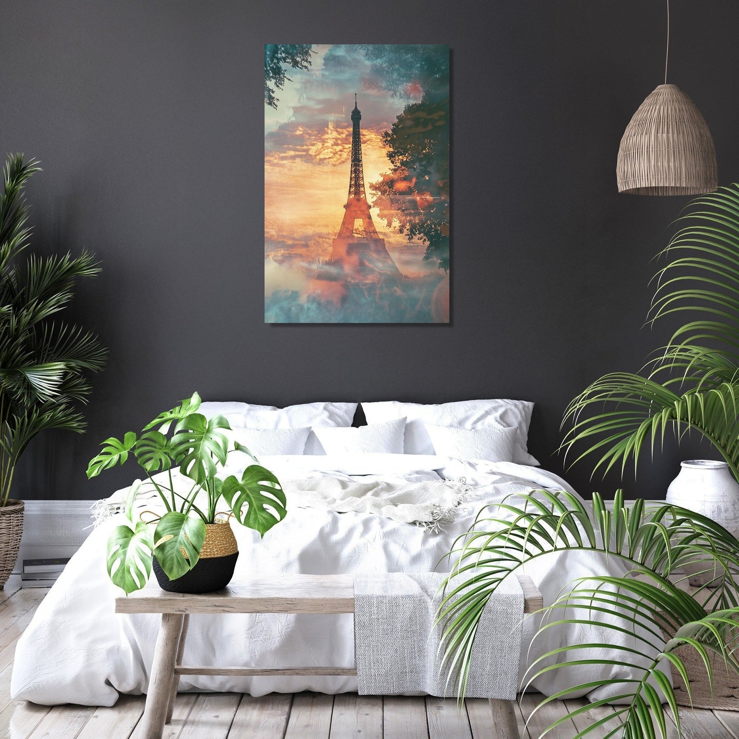 Parisian Dawn Chaos Canvas