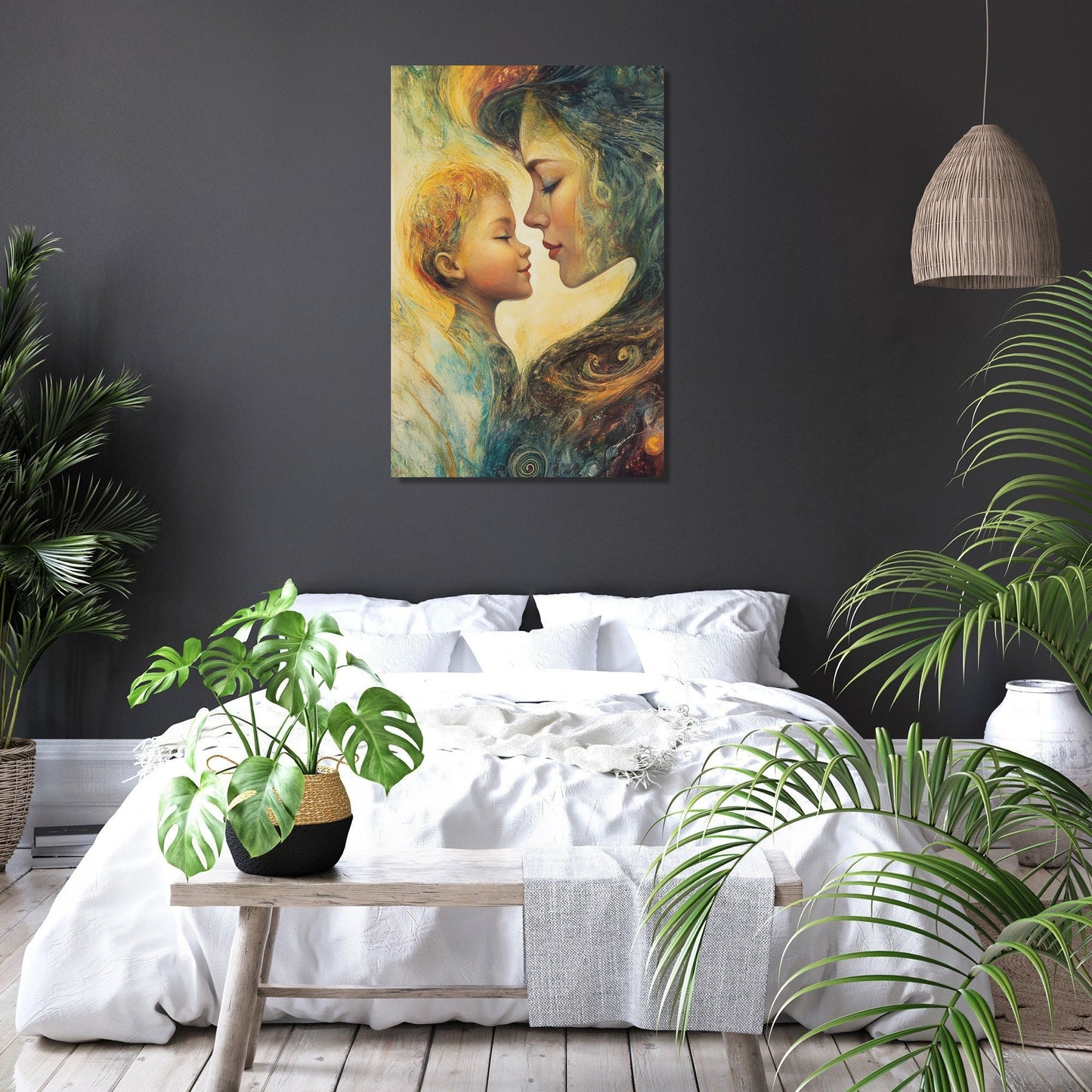 Maternal Reflection Canvas