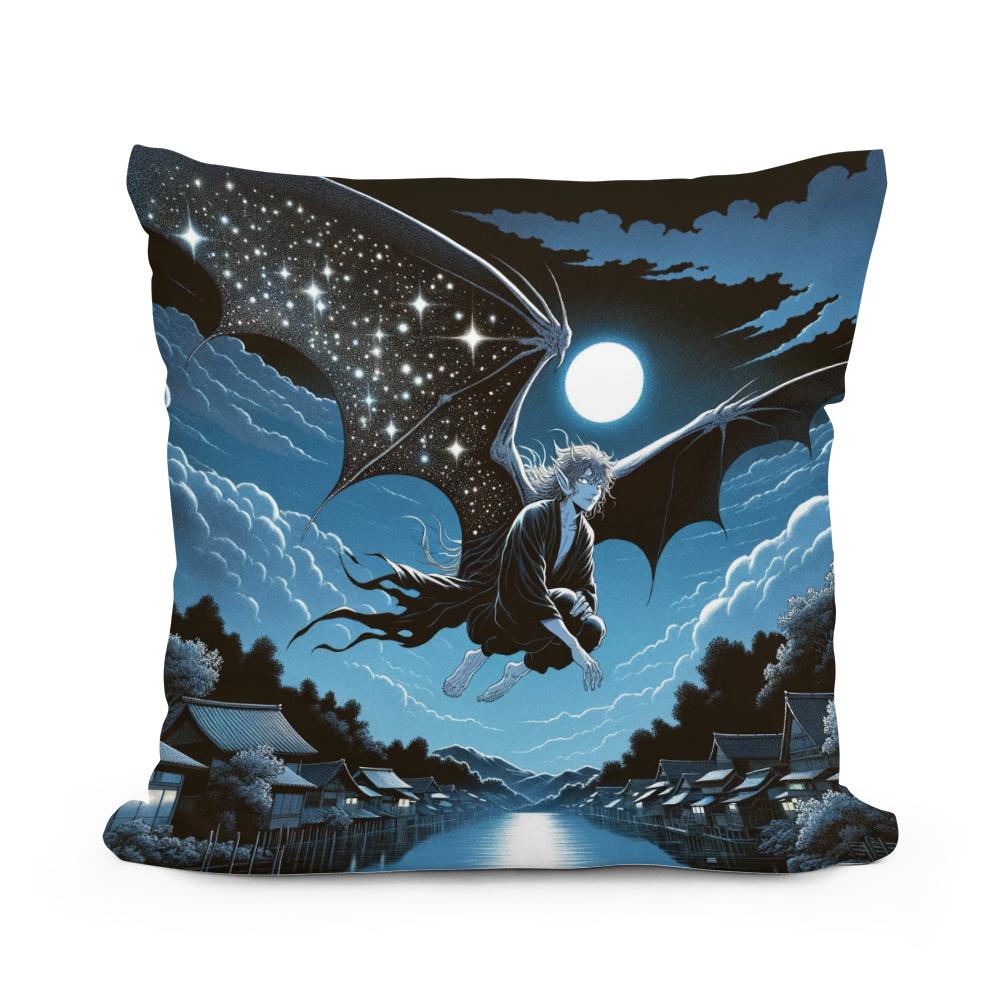 Nocturnal Grace Cotton Cushion