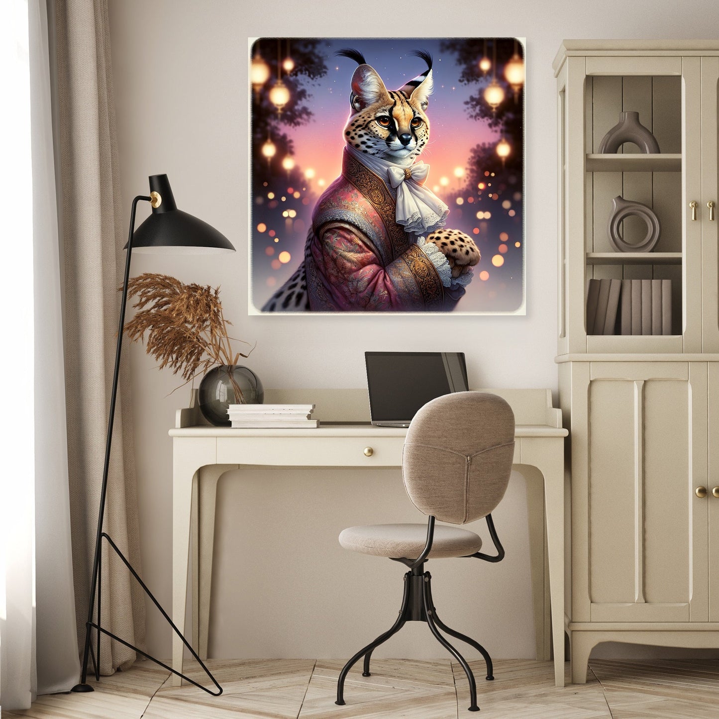 Regal Serval Dusk Canvas