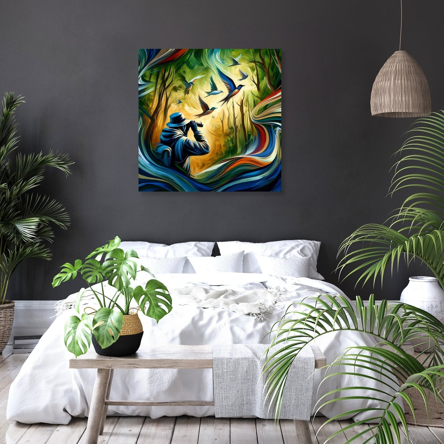 Birdwatcher's Delight Canvas
